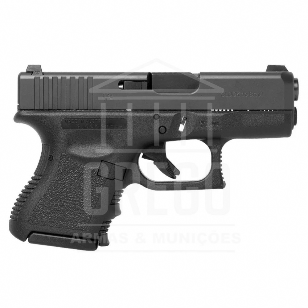 Pistola Glock G28 Calibre .380 Cano 3,43 Oxidado
