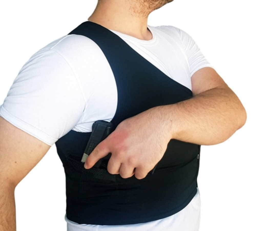 Camiseta Coldre / Porta Carregador Velado Multifun��es - Canhota