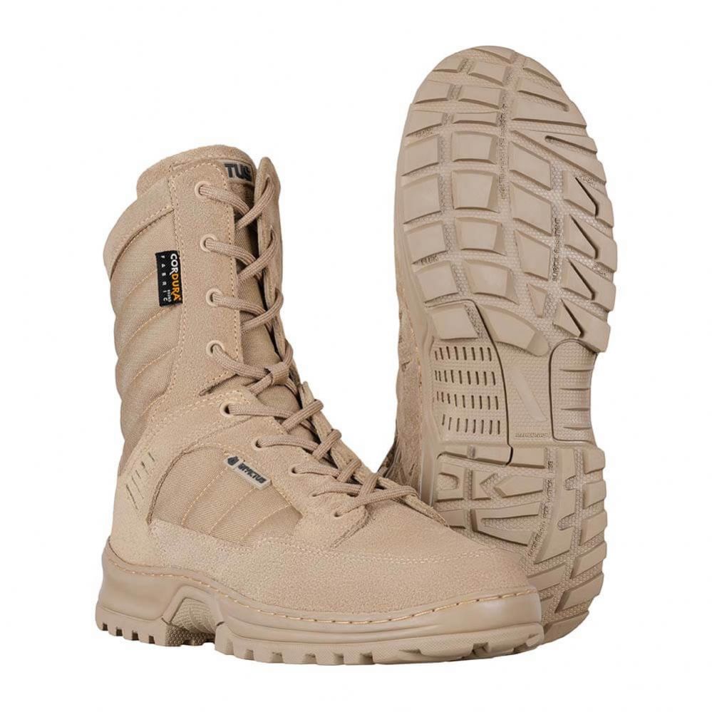 Bota Ttica Invictus - Interceptor Com Ziper - Tan / Prf