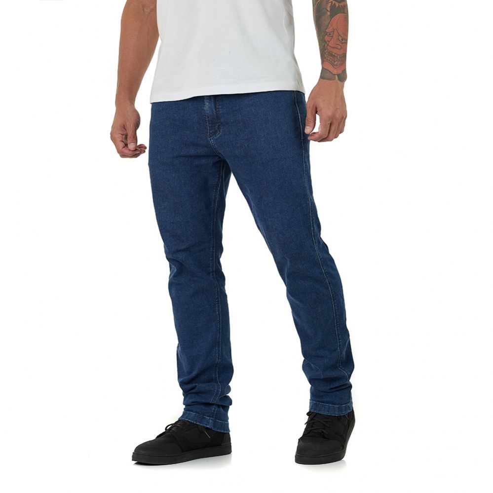 Cala Ttica Jeans Masculina Invictus Legion 2.0 - 7 Bolsos - Azul