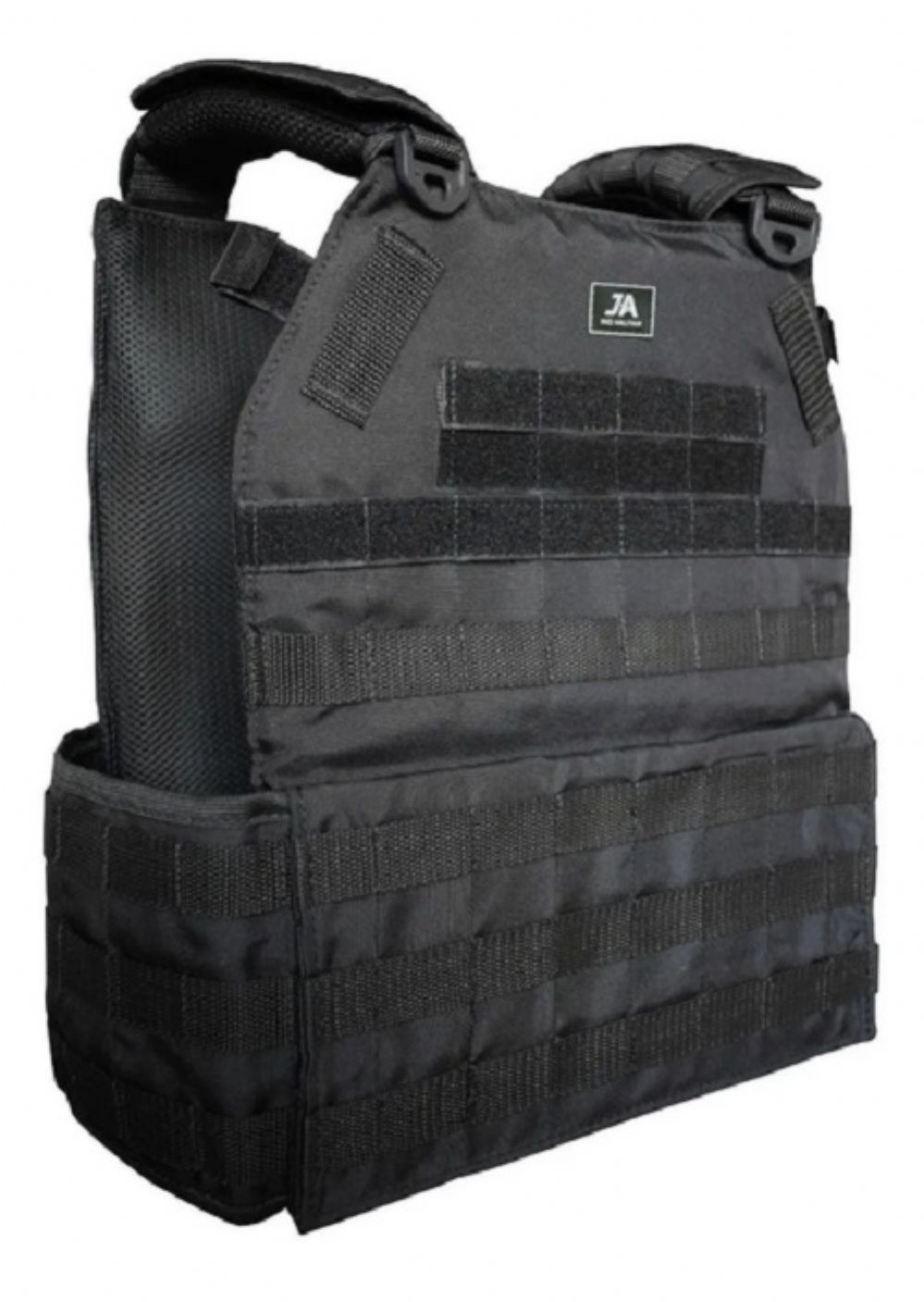 Colete Modular Plate Carrier - JA Rio - Preto - Fechamento Velcro