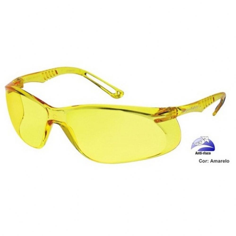 Óculos Tático Policarbonato Ss5 Proteção - C. A. 26126 - Lente Amarela