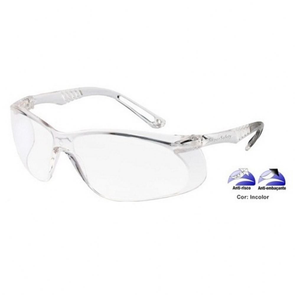 Óculos Tático Policarbonato Ss5 Proteção - C. A. 26126 - Lente Incolor