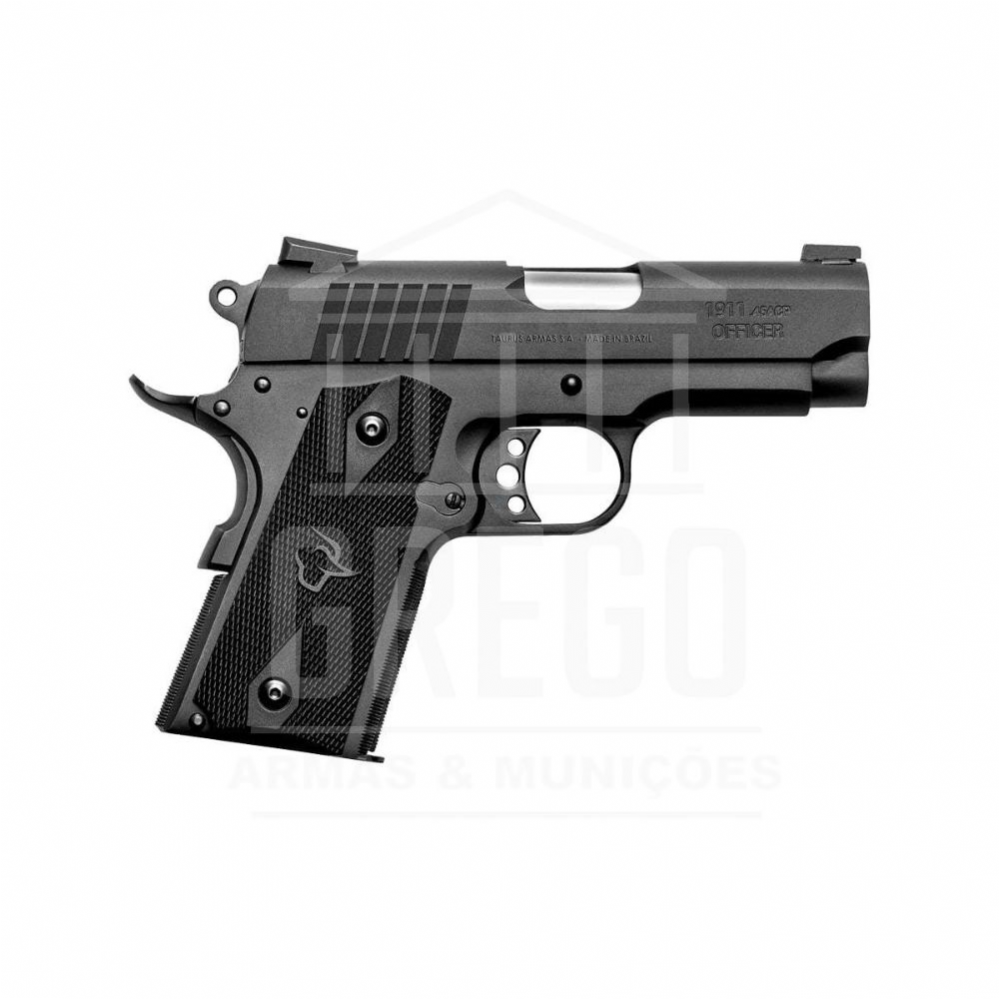 Pistola Taurus 1911 Officer - Carbono Fosco .45 ACP