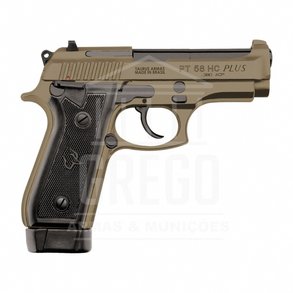 Pistola Taurus 58 HC Plus - Cerakote Flat Dark Earth FDE .380 ACP