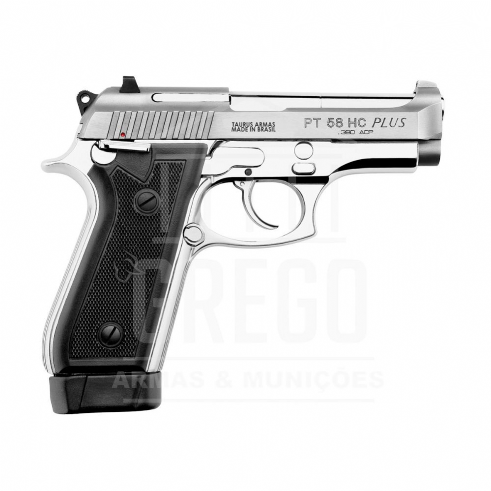Pistola Taurus 58HC Plus - Inox Fosco .380 ACP