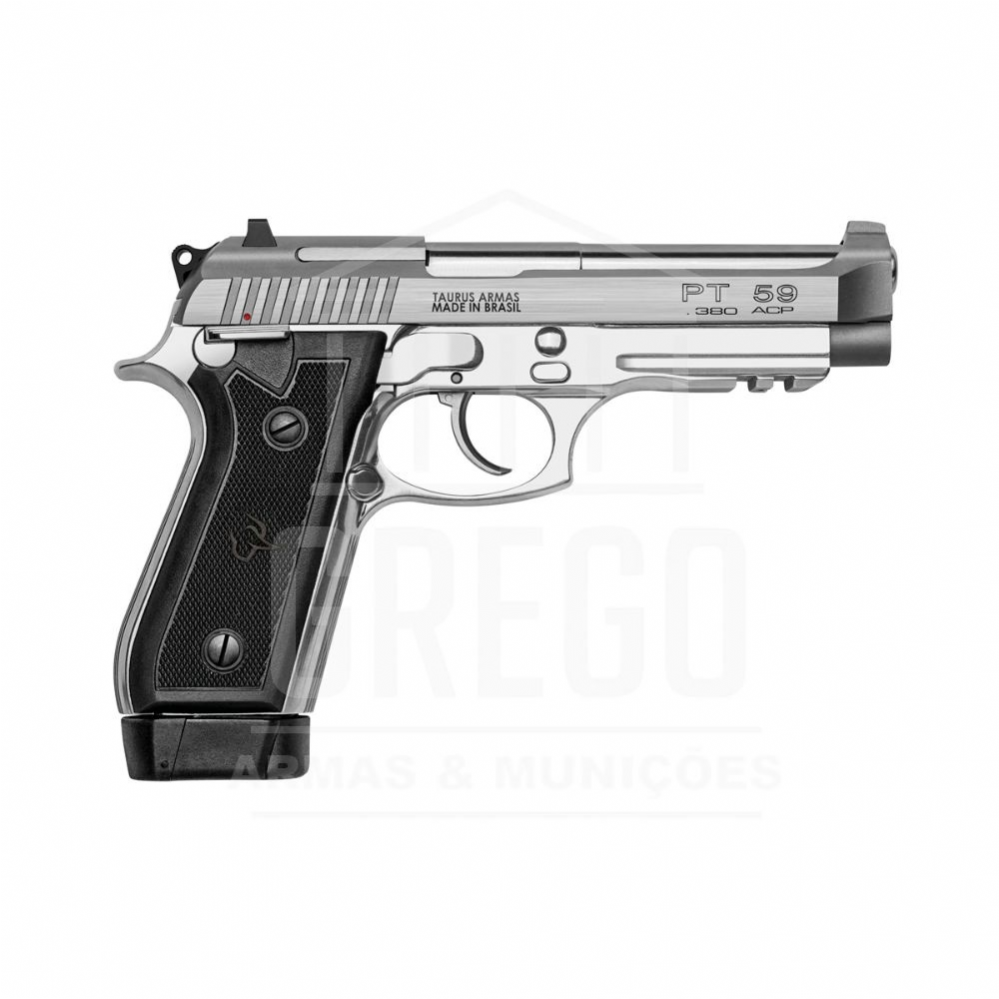 Pistola Taurus 59S - Inox Fosco .380 ACP