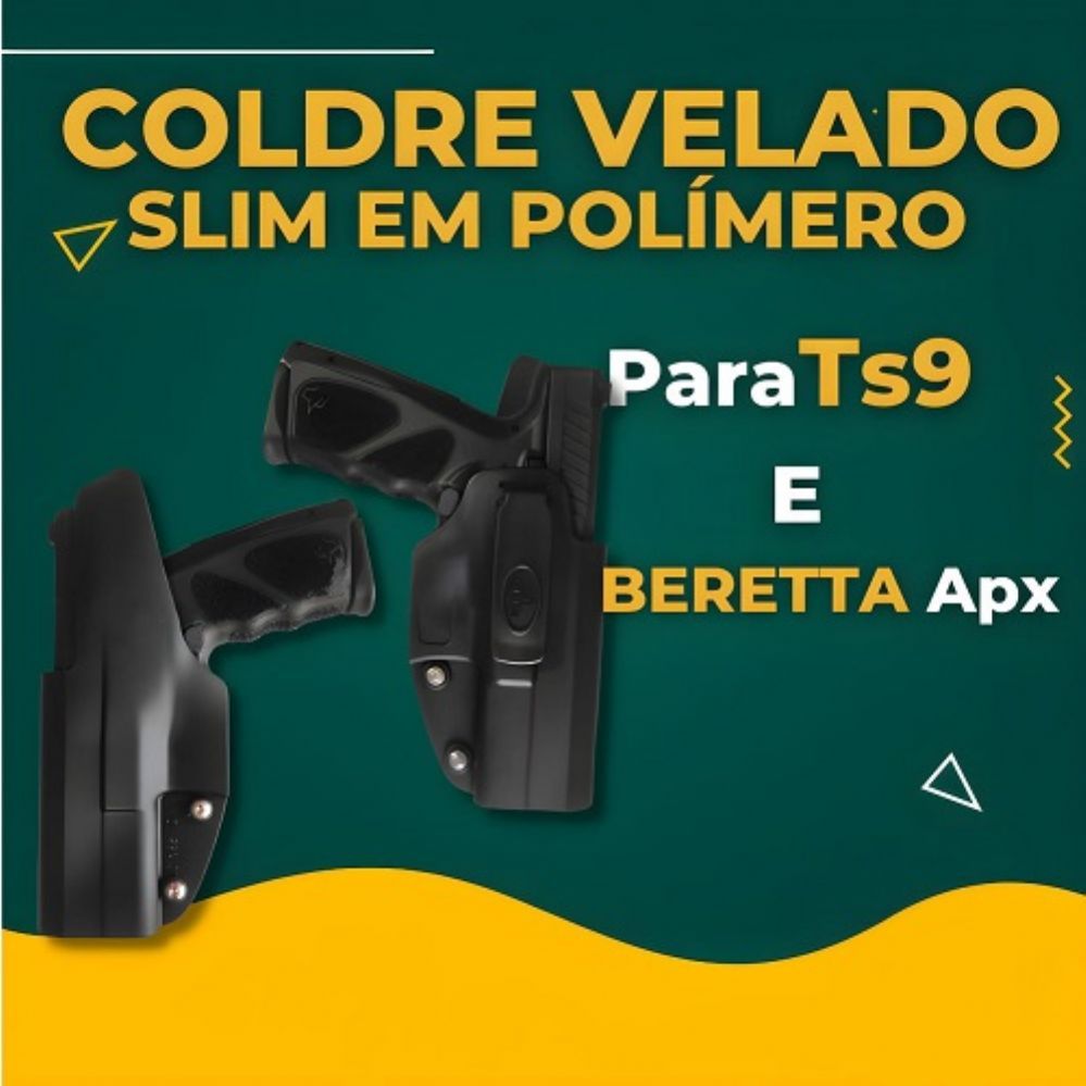 Coldre Polmero Velado Ajustvel - Beretta Apx / TS9 - Destro