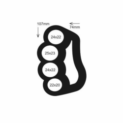 Soco Ingles Pol�mero Indect�vel - Preto