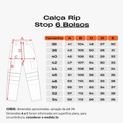 Cal�a T�tica Cargo Masculina - Rip Stop Preta - Atack