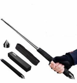 Bast�o Retr�til A�o 18 Polegadas 47cm + Estojo Cinto Nylon