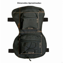 Pochete Bornal De Perna Elite - Preta