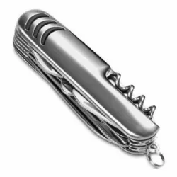 Canivete Sui�o Multifuncional - 10 Fun��es - Inox