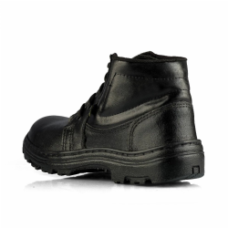 Bota Militar Cano Baixo Tractor - Borzeguim - Couro Vaqueta Preto