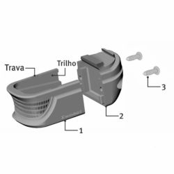 Alongador Pistola Glock G17/19/22/23/25/34/35 - GLK 2+2