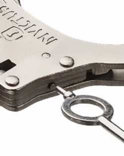 Algema Militar Invictus - Elo Corrente Carbono Trava - Niquelada