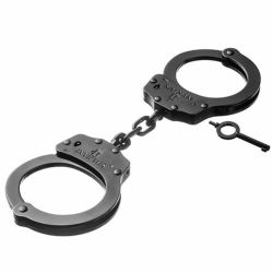 Algema Militar Invictus - Elo Corrente Carbono Trava - Preta