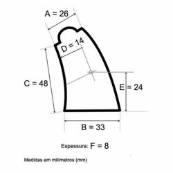 Cabo Anat�mico Combat Borracha - Revolver Taurus 5 Tiros