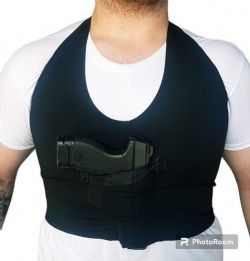 Camiseta Coldre / Porta Carregador Velado Multifun��es - Destro