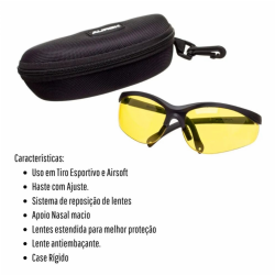 �culos T�tico Aurok - Lente Amarela + Estojo