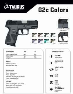 Pistola Taurus G2c Colors - Od Green - 9mm