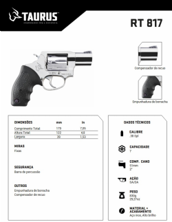 Rev�lver Taurus 817 2 - Inox Alto Brilho .38 SPL