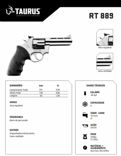Rev�lver Taurus 889 4 - Inox Alto Brilho .38 SPL