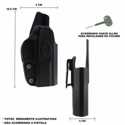 Coldre Pol�mero Velado Ajust�vel - G2c / G3c / 838c - Destro